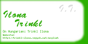 ilona trinkl business card